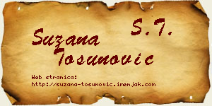 Suzana Tosunović vizit kartica